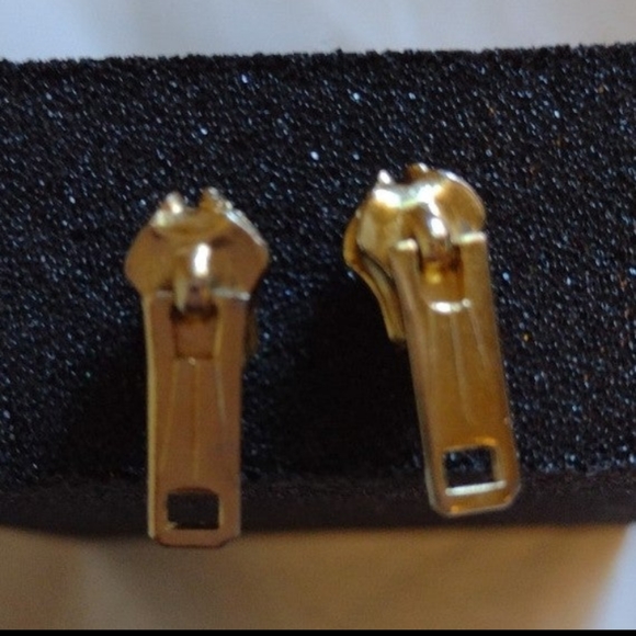 Vintage cute zipper earrings - Picture 2 of 3